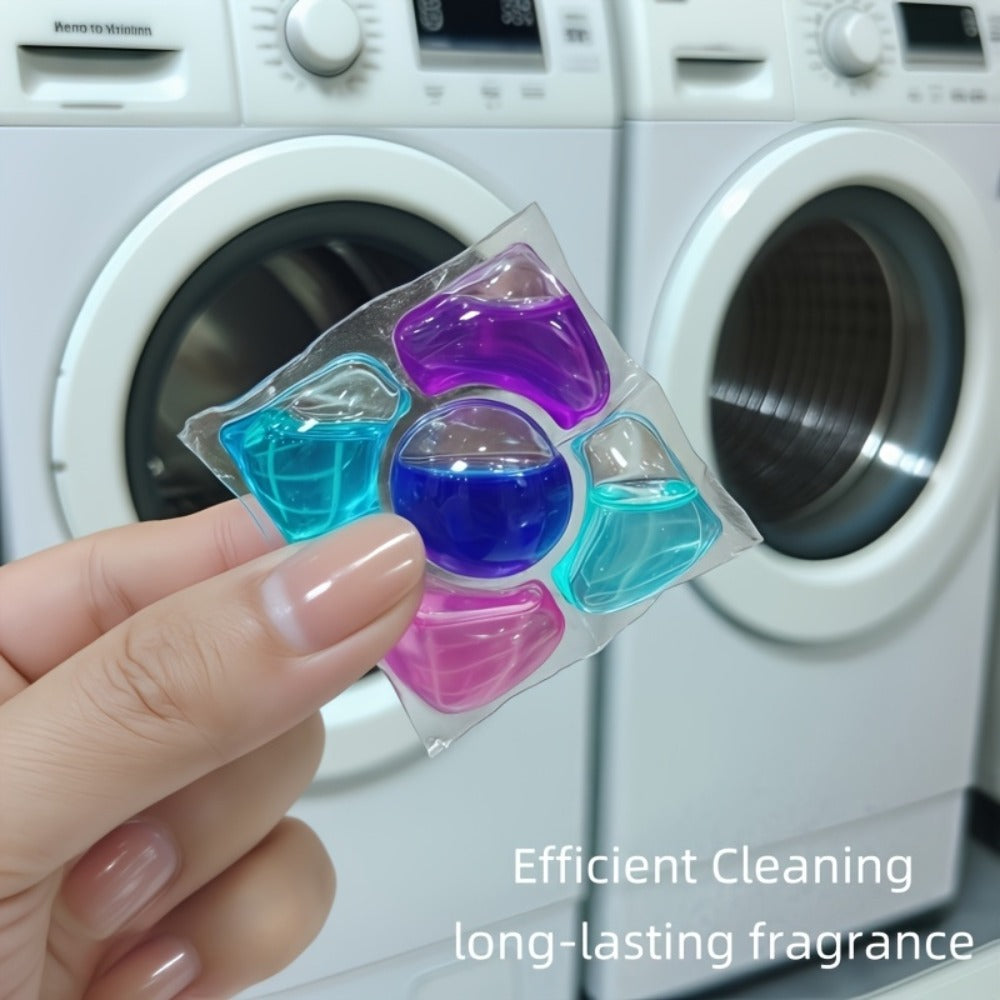 Laundry Pods 5-in-1 Scented Detergent Pods Powerful Stain Remover Long-Lasting Fragrance Each Pod Washes 8-12 Items 12g Per Pod Fabric Cleaner for Home