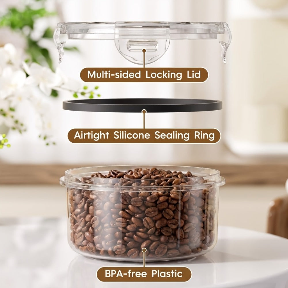 Food Storage Containers with Lids Airtight Plastic Meal Prep Containers Stackable Leak Proof BPA Free for Pantry Kitchen Refrigerator Freezer with Labels