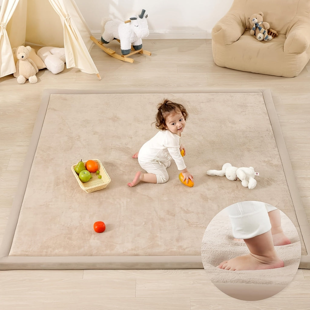 Memory Foam Area Rug Tatami Mat Non-Slip Coral Velvet Floor Mat for Living Room Bedroom Kids Playroom Yoga ¡ª Multiple Sizes & Colors