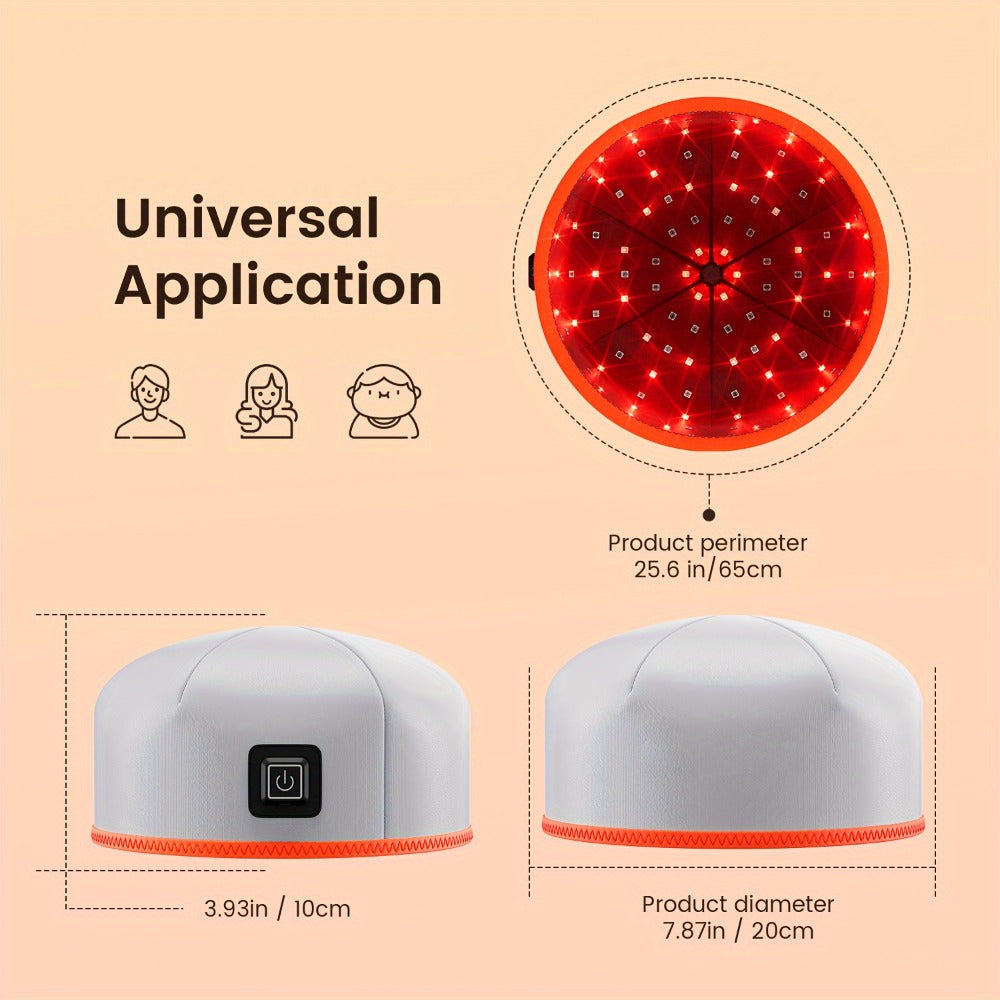 Red Light Therapy Cap 101 LEDs Detachable LED Panel Infrared Light Hat for Brain Relaxation Insomnia Relief Head Pain Treatment Hair Growth Scalp Care