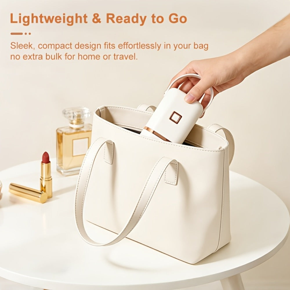 Foldable Portable Electric Clothes Dryer Compact Lightweight Travel Drying Machine for Apartments Dorms RVs Hotels Quick Dry Clothes White Gold Frame