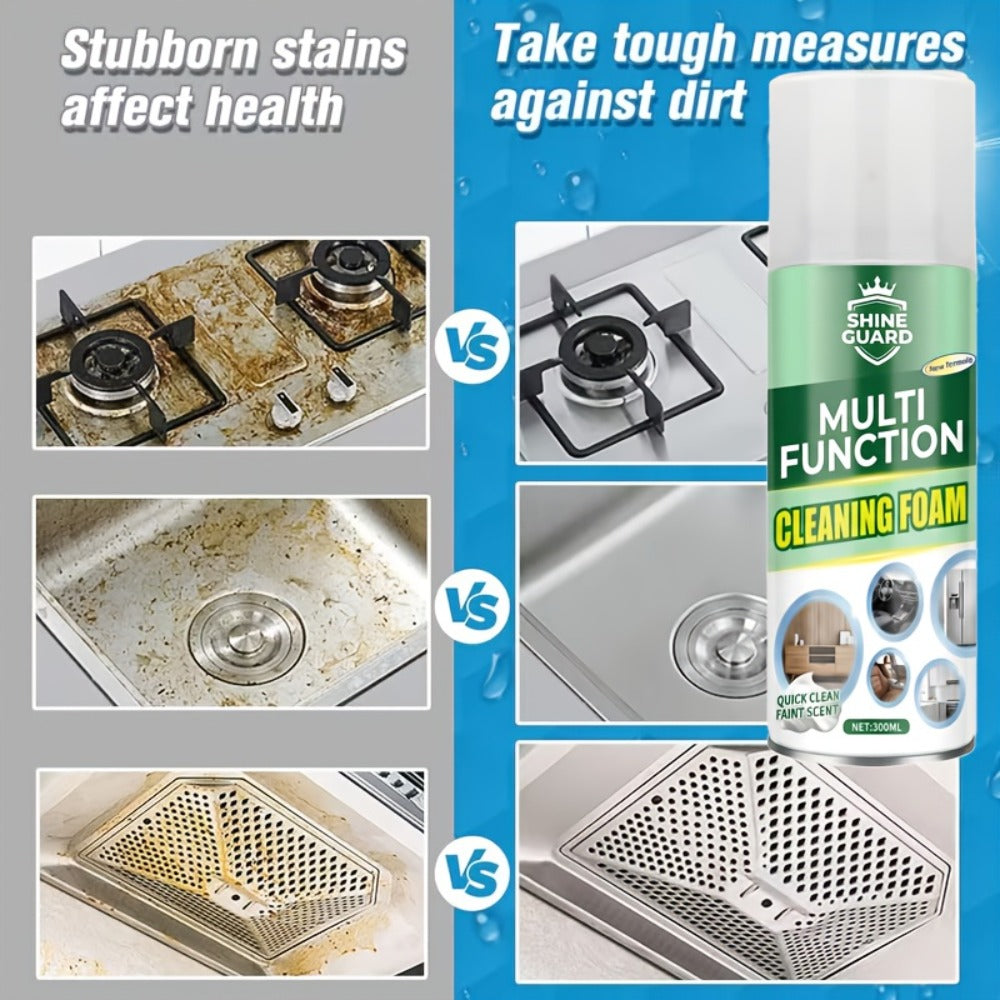 Multi-Purpose Foam Cleaner Spray ¨C Fast-Acting Cleaning Mousse for Kitchen Degreasing, Stove, Bathroom, Floor, Car Interior & More, All-Surface Foam Formula