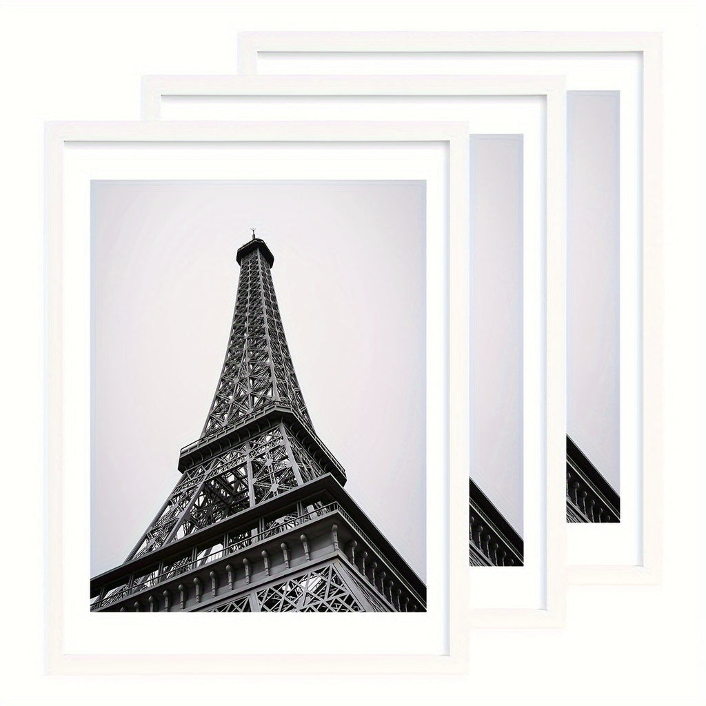 Wall Photo Frames Set of 3 ¨C 12x16 Inch Picture Frames for Wall Display, Multiple Colors, Hallway & Living Room Decor, Gift-Ready