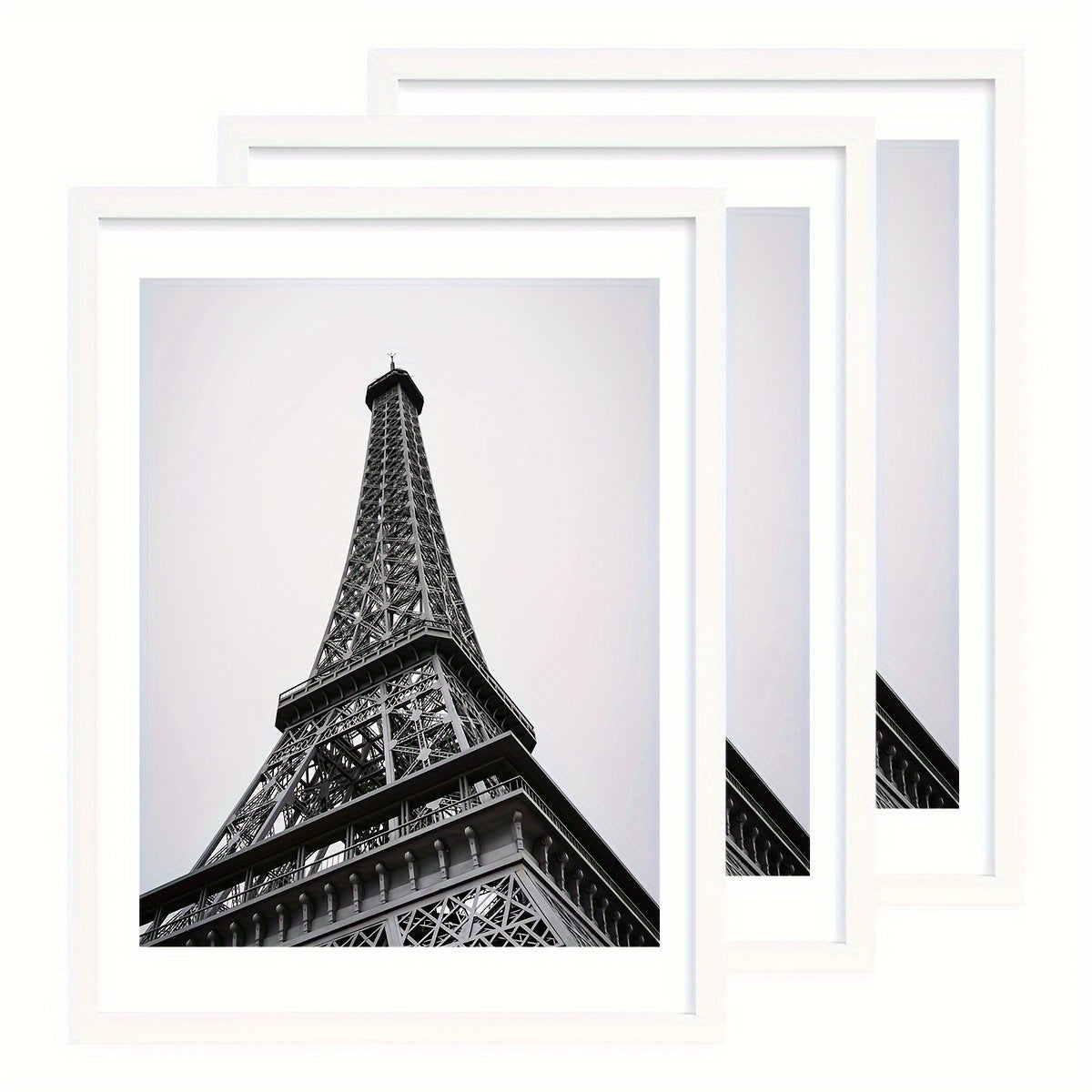 Wall Photo Frames Set of 3 ¨C 12x16 Inch Picture Frames for Wall Display, Multiple Colors, Hallway & Living Room Decor, Gift-Ready