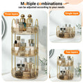 360 Rotating Makeup Organizer Skincare Storage Rack - Multi-Layer Detachable Cosmetic Organizer for Perfume, Lipstick, Skincare, Desktop Vanity Organizer for Bathroom & Bedroom