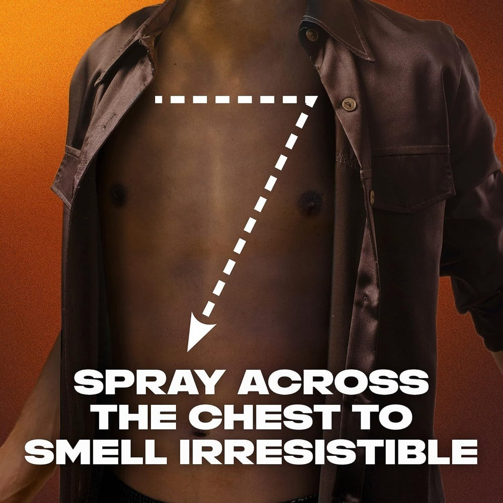 Men's Body Spray Deodorant Axe Dark Temptation, Dark Chocolate Fragrance Long-Lasting Odor Protection Aluminum-Free Body Spray for Men, 5.1oz 150ml per Bottle ¨C Available in 3 Pack & 6 Pack