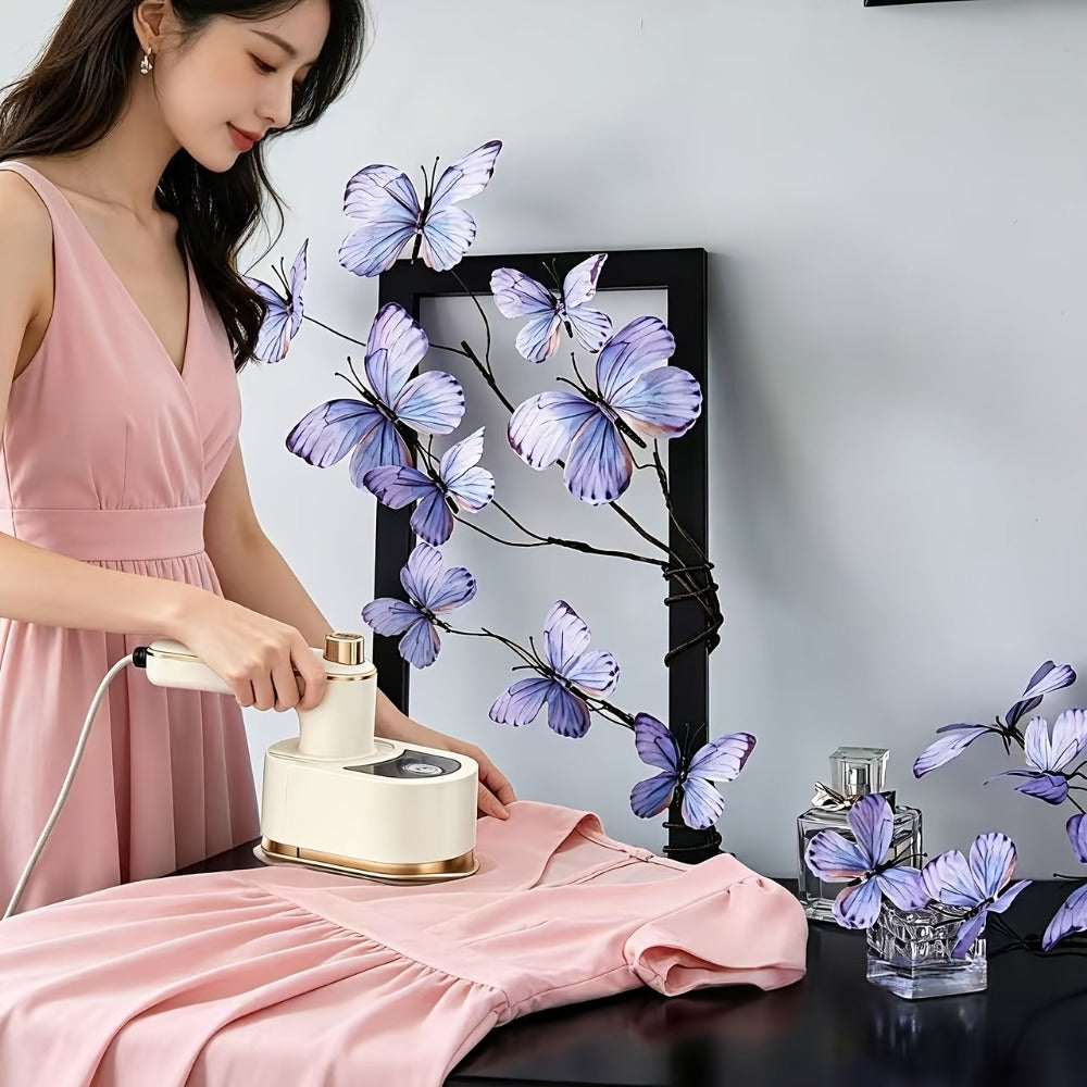 Handheld Clothes Steamer Mini Portable Folding Garment Steamer 180 Degree Rotating Fast Heating Wrinkle Remover for Travel College Dorm Apartment Home Office Back to School