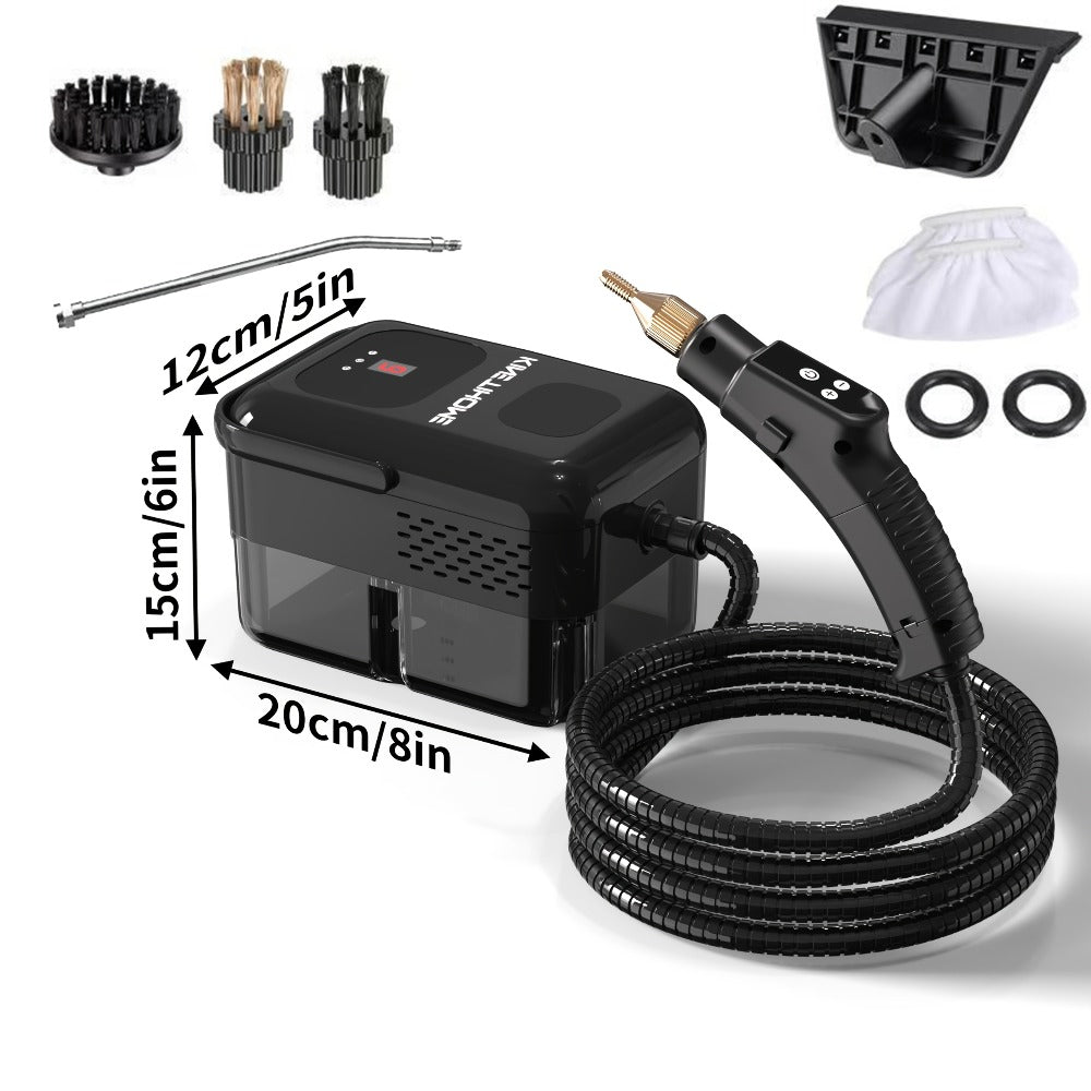 Steam Cleaner Handheld High Pressure Portable | Chemical-Free Deep Clean for Kitchen Grease Range Hood Sofa Tile Grout Car AC Washing Machine | Multi-Surface Steam Cleaning Machine | Standard & 2500W