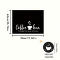 Coffee Machine Mat Absorbent Dish Drying Mat Bohemian Coffee Bar Mat for Kitchen Countertop Coffee Station Accessories Placemat Decor