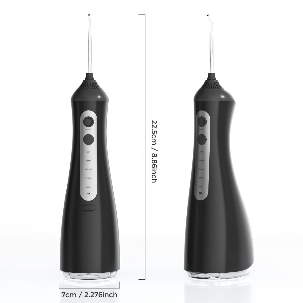 Cordless Water Flosser Dental Oral Irrigator - 5 Cleaning Modes, 5 Jet Tips, Rechargeable Wireless Teeth Cleaner for Deep Gum Care, Plaque Removal & Braces, Home & Travel Dental Gift