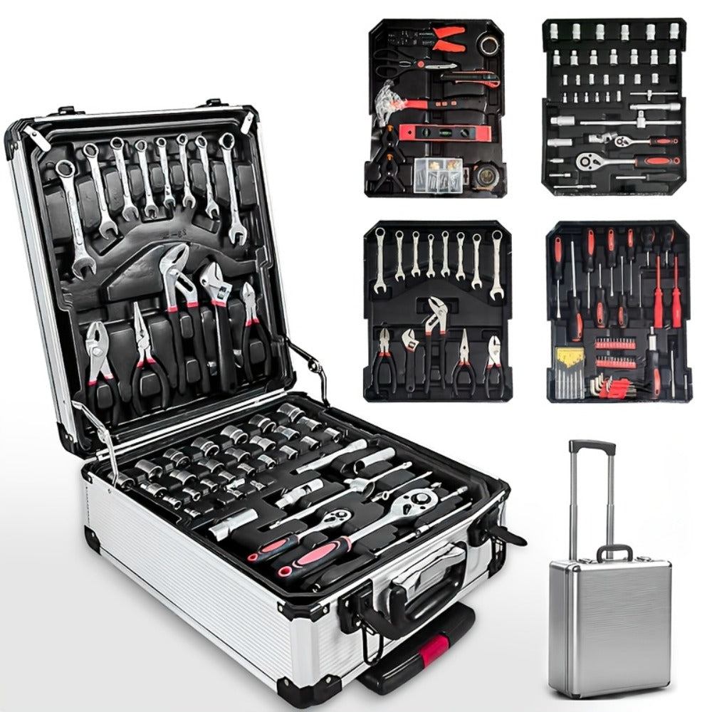 Home Tool Kit Professional, 46-Piece Essential DIY Set, 53-Piece Advanced Home & Auto Repair Kit, or 1000-Piece Complete Toolbox in Storage Case for Home, Automotive & Workshop Use