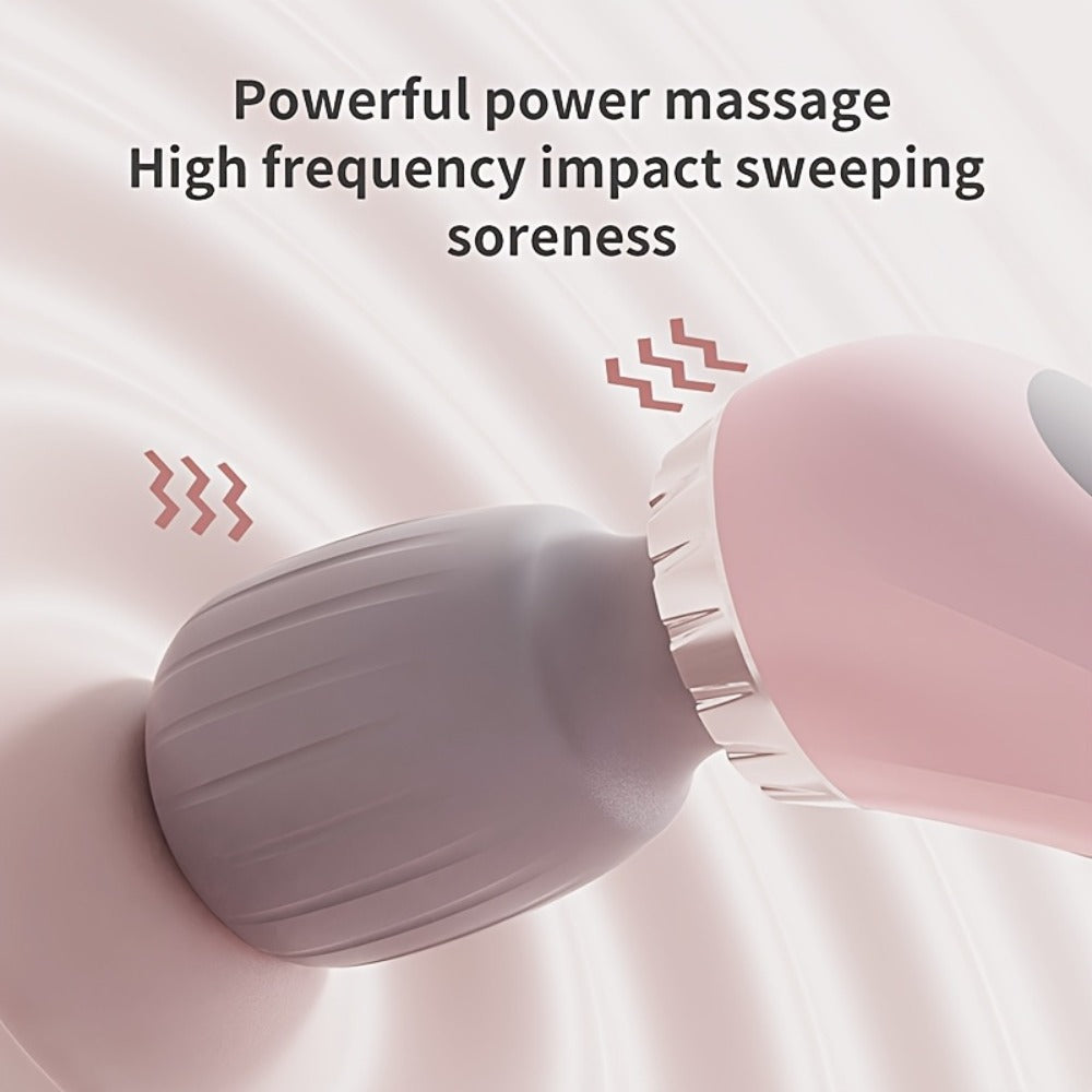 Portable Handheld Massage Stick ¨C USB Rechargeable Wand Massager with 5 Adjustable Speed Levels, Relieves Neck, Back, Leg & Waist Tension, Compact Travel Massager, Holiday Gift for Family & Friends