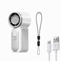 Turbine Fan Mini Handheld High Speed 100-Speed Wind Cannon USB Rechargeable Portable Outdoor Cooling Fan Compact Personal Fan for Travel Camping Sports