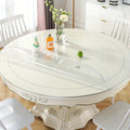 Round Clear PVC Table Cover Protector ¨C 1.5mm Thick Vinyl Tablecloth Pad, Waterproof, Heat-Resistant, Easy to Clean, for Dining & Coffee Tables
