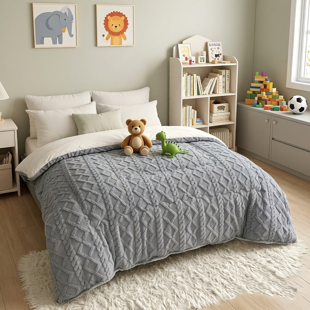 Taffeta Comforter All Season ¨C Soft, Thick & Warm Quilt for Bedroom, Guest Room & Hotel | Machine Washable | Twin Full Queen King