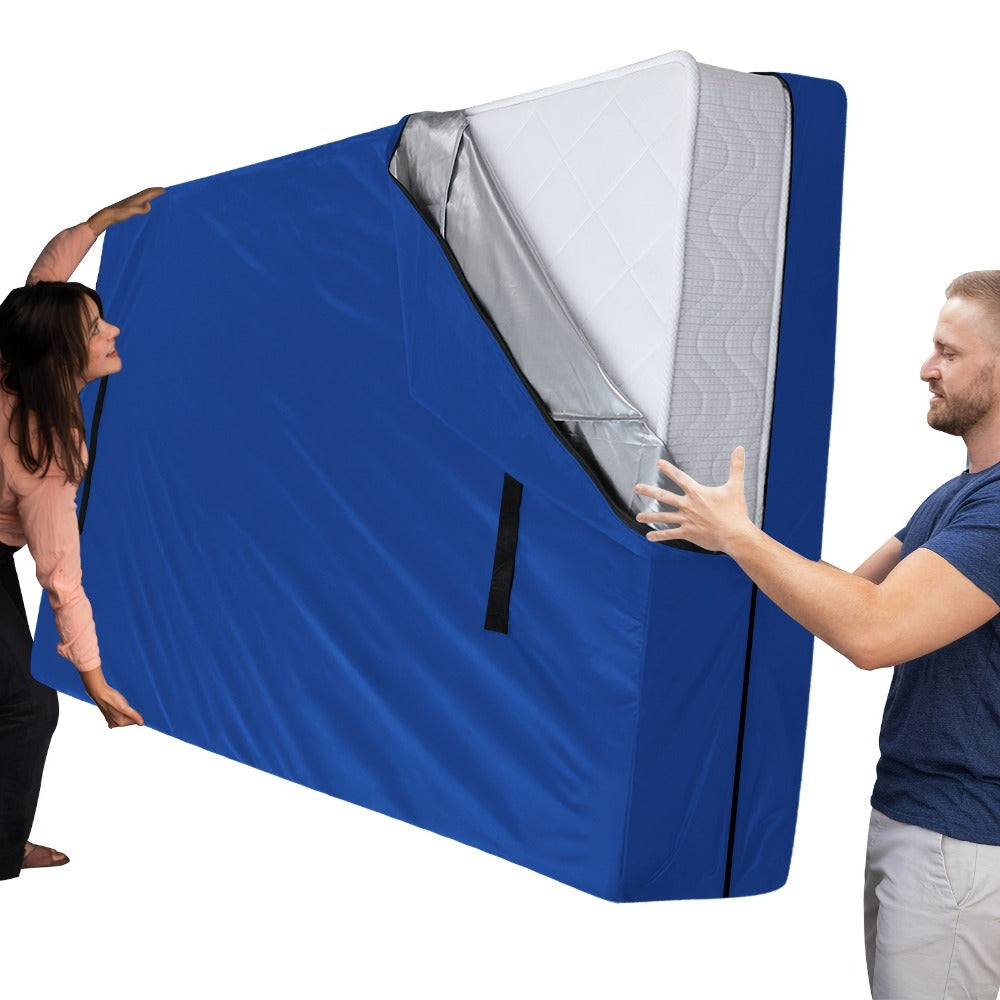 Mattress Bag for Moving Heavy Duty - Reusable Mattress Storage Cover with Handles & Zipper, Waterproof Mattress Protector for Twin Full Queen King Moving Supplies