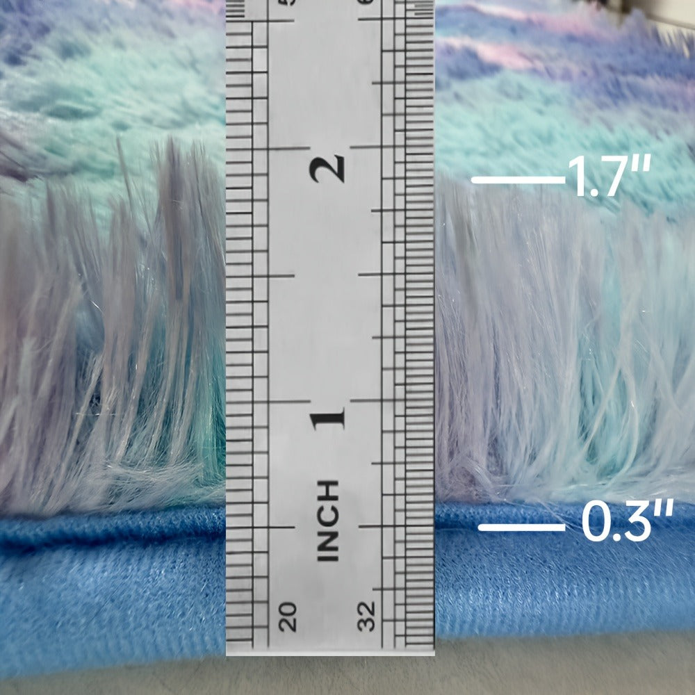Tie Dye Rainbow Purple Shag Area Rug Non-Slip Machine Washable Carpet Multiple Sizes Living Room Bedroom