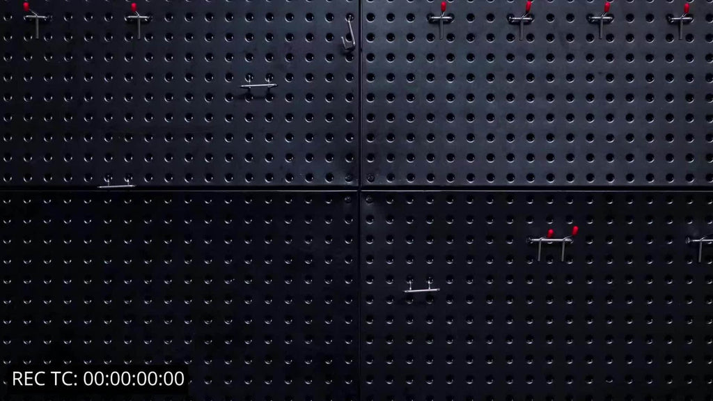 Pegboard Wall Organizer with Metal Hooks - Heavy Duty Garage Tool Storage Board for Workshop Warehouse Wall Mount - Space Saving Tool Rack System for Garage Organization