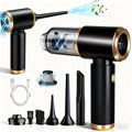 2-in-1 Handheld Vacuum Blower USB Rechargeable Cordless Mini Vacuum Cleaner Blow Suction Mode with Filter Dust Cup for Home Car Office Keyboard Lightweight