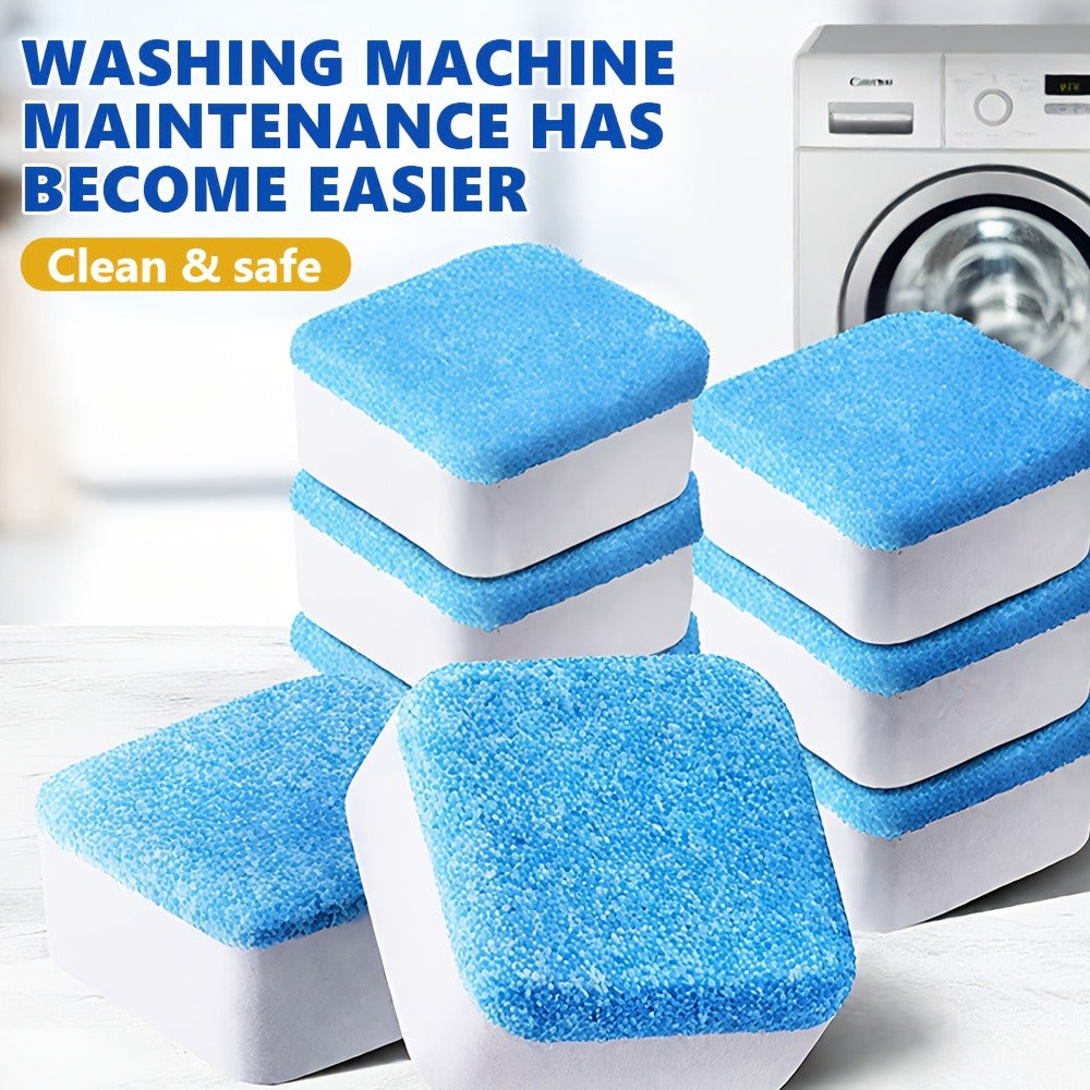 Washing Machine Cleaner Tablets Deep Cleaning Descaler for HE Front Loader Top Load Washer Septic Safe Deodorizer Removes Odor Residue Drum & Tub Seal Cleaner 16 24 32 40 Packs Bulk Value