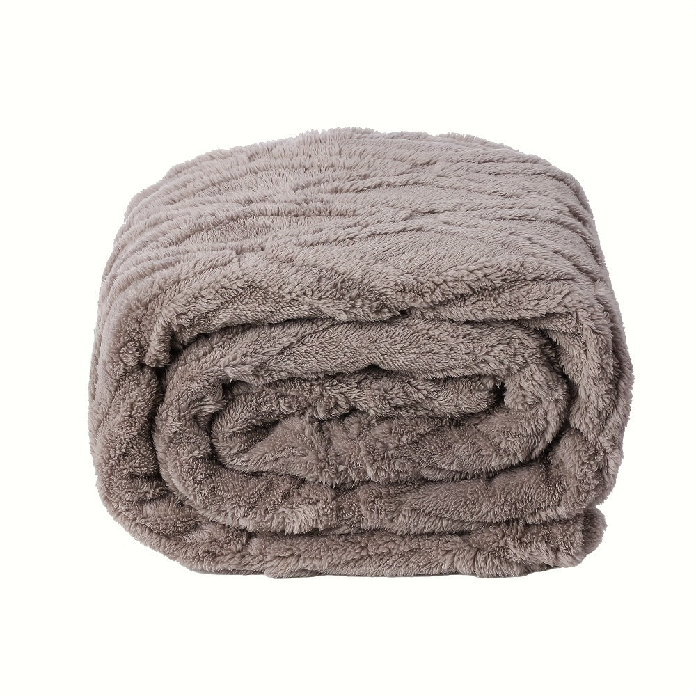 Quilted Flannel Throw Blanket ¨C 180-200gsm Soft Warm All-Season Bed Cover, 17 Patterns, Rhinestone & Checker Designs, 2 Sizes