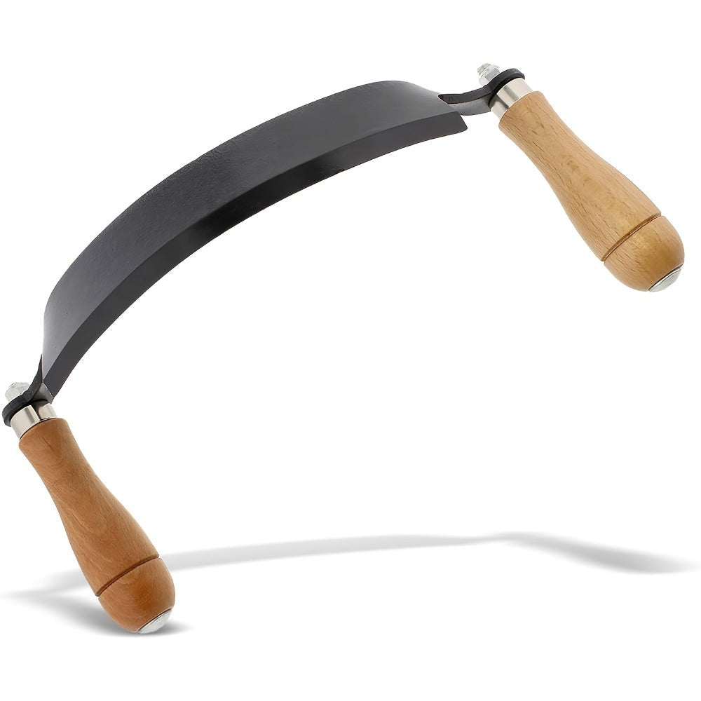 Draw Knife Woodworking Tool Curved, 5¡± 8¡± 10¡± Drawknife Debarking Shave Tool with Ergonomic Handle, Wood Bark Stripper for Timber Framing, Wood Turning, Carving & Log Peeling