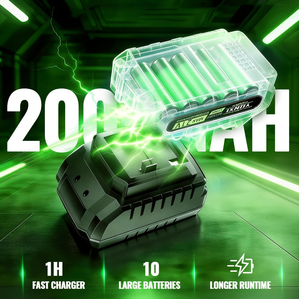 Cordless Impact Wrench Brushless Motor 3-in-1 High Torque ¨C Rechargeable Battery, Lightweight Design, Variable Speed, for Car Repair, Auto Mechanic, Construction, Workshop & Household Maintenance ¨C Multiple Battery & Accessory Configurations