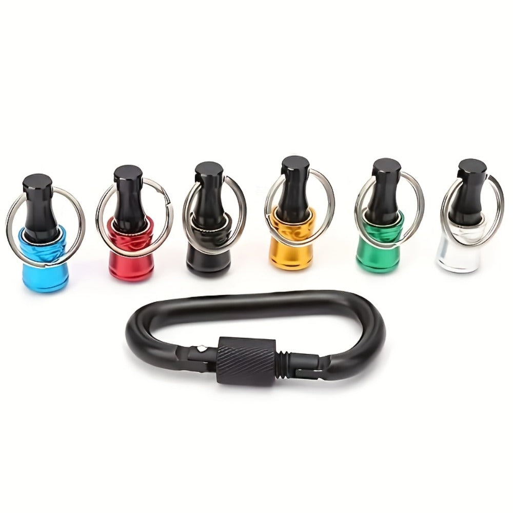 Magnetic Drill Bit Keychain Set Funny Novelty Trick Tool Gift for Men Dad Husband Him - Unlimited Retractable Magnetic Snap Gag Gift White Elephant Christmas Stocking Stuffer Cool EDC Gadget