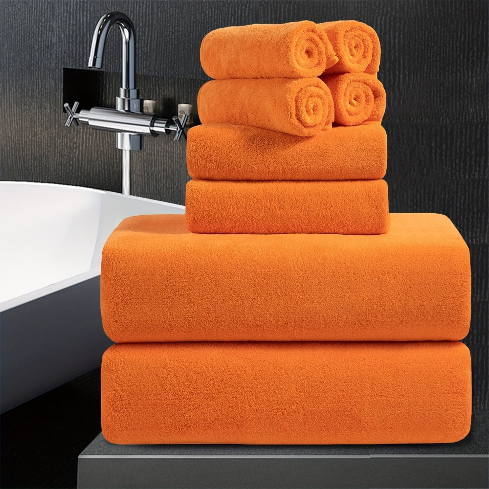 Extra Large Bath Towel Set 8 Piece 750GSM 35x70 Inch - Ultra Soft Luxury Thick Lightweight Highly Absorbent Fast Dry Oversized Bath Sheet | 15 Colors | Bathroom Gym Daily Use Adult