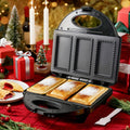 Electric Pocket Pie Maker with Crust Cutter ¨C Dual Non-Stick Cooking Plates, Easy Press Iron for Homemade Snacks, Desserts, Empanadas & Hand Pies