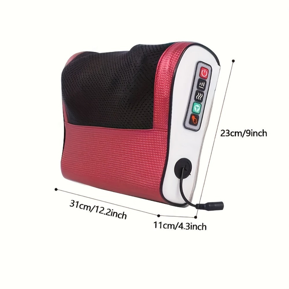 Shiatsu Neck & Back Massage Pillow ¨C Bidirectional Rotating Deep Tissue Kneading Cervical Massager for Pain Relief, Electric Massage Pillow for Neck Shoulder & Back, Gift for Mom Dad Men Women