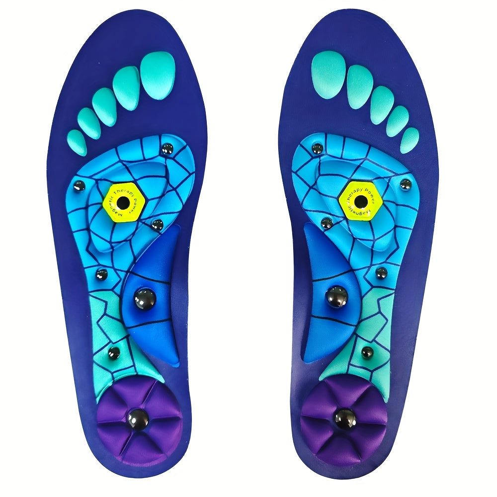Massage Insoles Acupoint Pressure Foot Massage ¨C Breathable Sweat-Absorbing Flat Foot Insoles for Men & Women, Meridian Stimulation Comfort Insole
