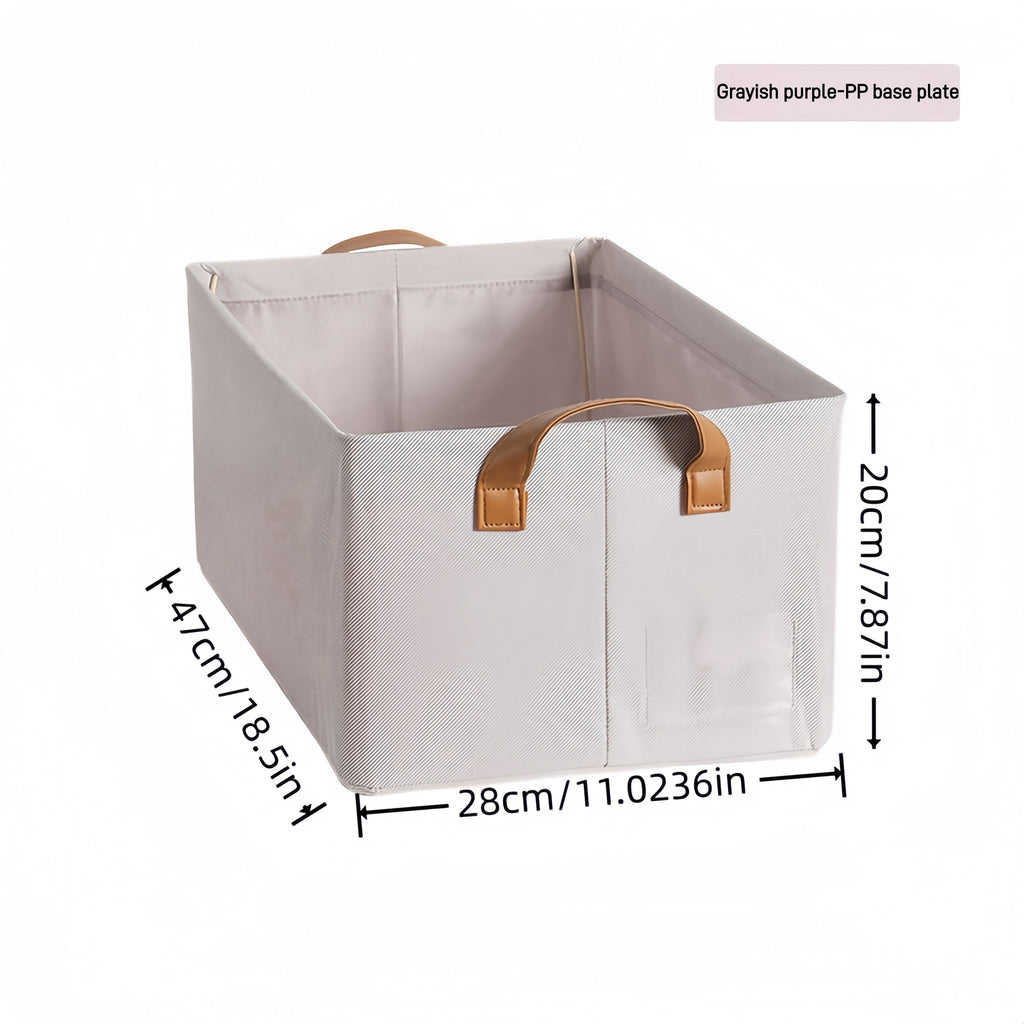 Large Fabric Storage Baskets with Handles 2 Pack Foldable Collapsible Storage Bins for Closet Bedroom Living Room Wardrobe Clothes Organizer Shelf Basket 26L