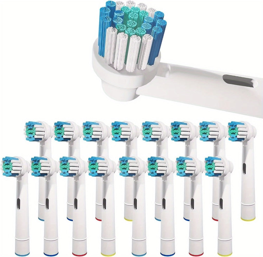 Replacement Toothbrush Heads Compatible with Oral-B Electric Toothbrush - 12 Pack Professional Brush Heads, Deep Clean Bristles, Plaque Removal, Fits Oral-B Pro, Vitality, CrossAction & Smart Series