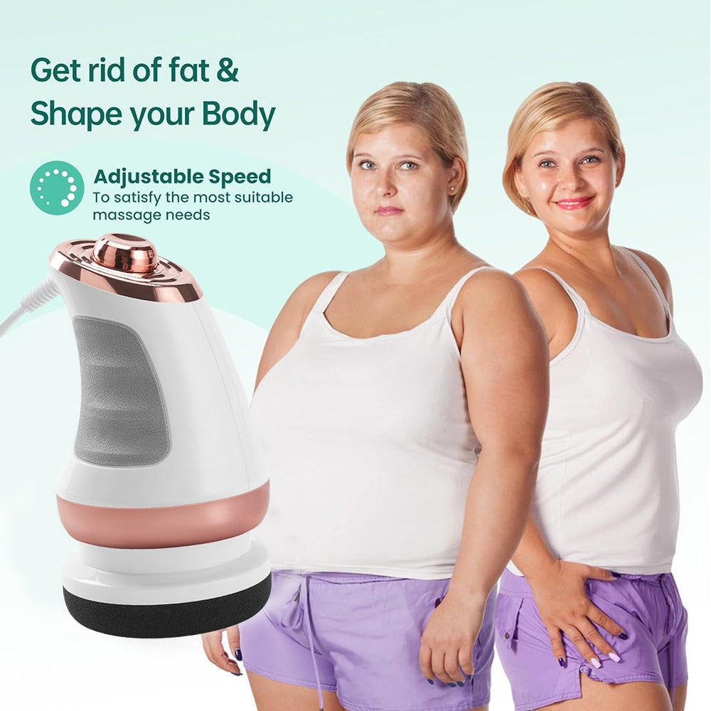 Handheld Body Massager with 5 Interchangeable Heads & 3 Washable Pads ¨C Adjustable Vibration Intensity, Full Body Muscle Relief for Abdomen, Waist, Arms, Buttocks & Legs, Portable Electric Massage Machine