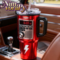 Insulated Travel Mug 40 Oz ¨C Retro Game Console Stainless Steel Tumbler with Leak-Proof Lid & Straw ¨C Hot & Cold Beverages ¨C Perfect Birthday & Christmas Gift for Gamers & Outdoor Adventurers