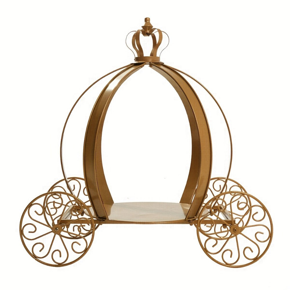 Cinderella Pumpkin Carriage Cake Stand 25 Inch - Princess Wedding Centerpiece Decoration for Bridal Shower Birthday Sweet 16 Baby Shower Party