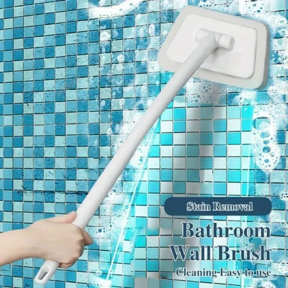 Cleaning Brush Set 16pcs All-Purpose Deep Clean System | 2-in-1 Bath Scrubber & Window Squeegee with 22¡± Extendable Handle | 90¡ã Rotating Head Bathtub Brush Kit for Indoor & Outdoor Surface Cleaning