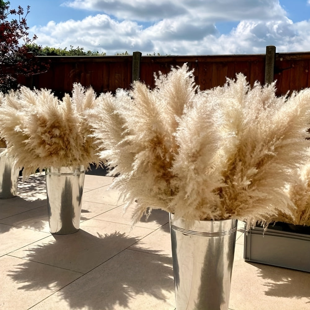 Natural Pampas Grass Decor 40 Inch Tall Dried Pampas Grass Stems for Vase Wedding Boho Farmhouse Home Decor Living Room Floor Arrangement