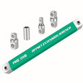Ratchet Wrench 2-in-1 Offset Extension with 1/4¡± 3/8¡± 1/2¡± Square Head Adapters, 180-Degree Rotation High Torque Non-Slip Handle, Universal Flex Head Ratchet for Narrow Spaces & Auto Repair