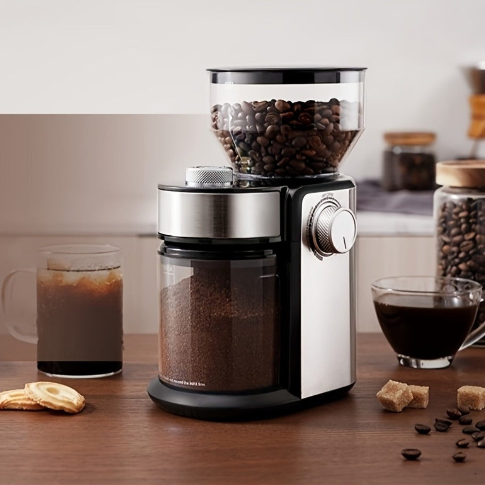 Electric Burr Coffee Grinder with 16 Precise Grind Settings, Adjustable Burr Mill for 2-14 Cups, Stainless Steel Coffee Bean Grinder for Espresso, Pour Over, French Press & Drip Coffee