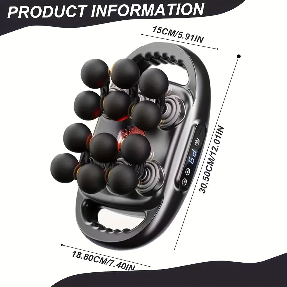 Handheld Massage Gun with Multiple Heads ¨C 9 Modes 9 Intensity Levels USB-C Rechargeable Percussion Massager with Storage Case & Smart Timer, Deep Tissue Muscle Relief for Home Gym & Sports Recovery