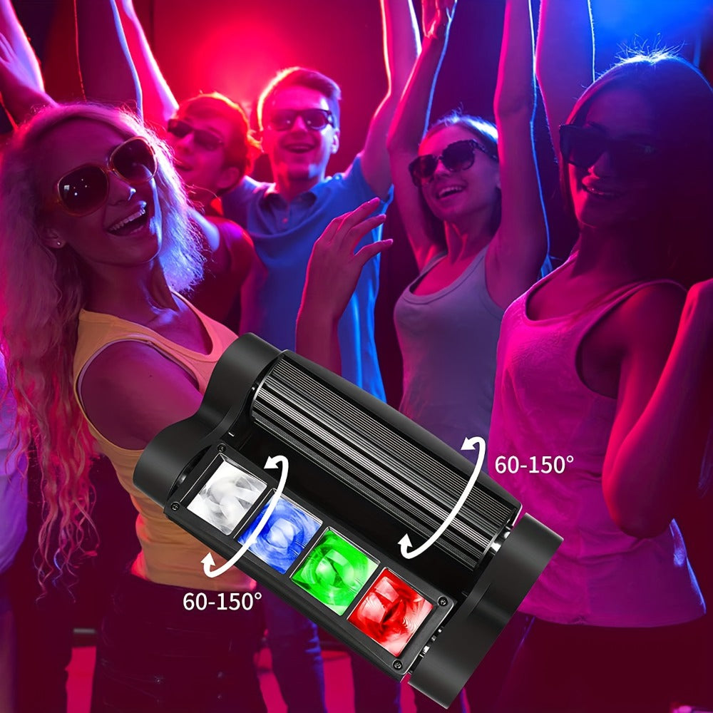 Spider Beam Moving Head Stage Light 8x3W RGBW LED DJ Disco Light Sound Activated DMX-512 Control for Party Club Bar Wedding Festival Show
