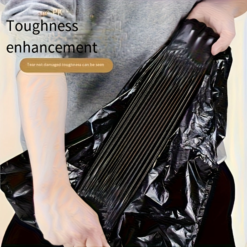 Drawstring Trash Bags 100 Count ¨C 5 Rolls Black Heavy Duty Leak Proof Garbage Bags for Kitchen Bathroom Bedroom Outdoor