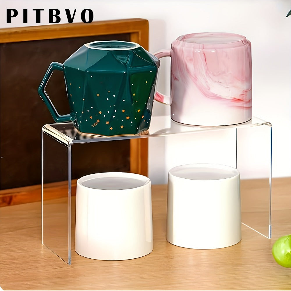Acrylic Display Risers Clear Transparent Stands for Funko Pop Figures, Cupcakes, Jewelry, Perfume Bottles ¨C Multi-Size Display Shelf Organizer for Home, Store & Craft Show ¨C 10 or 20 Piece Set Large Size
