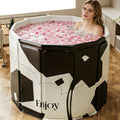Foldable Soaking Tub for Adults ¨C Portable Full Body Bath Barrel with Non-Slip Base, Collapsible Hot & Cold Soak Tub for Home Travel Small Spaces, Space-Saving Bathroom Accessory