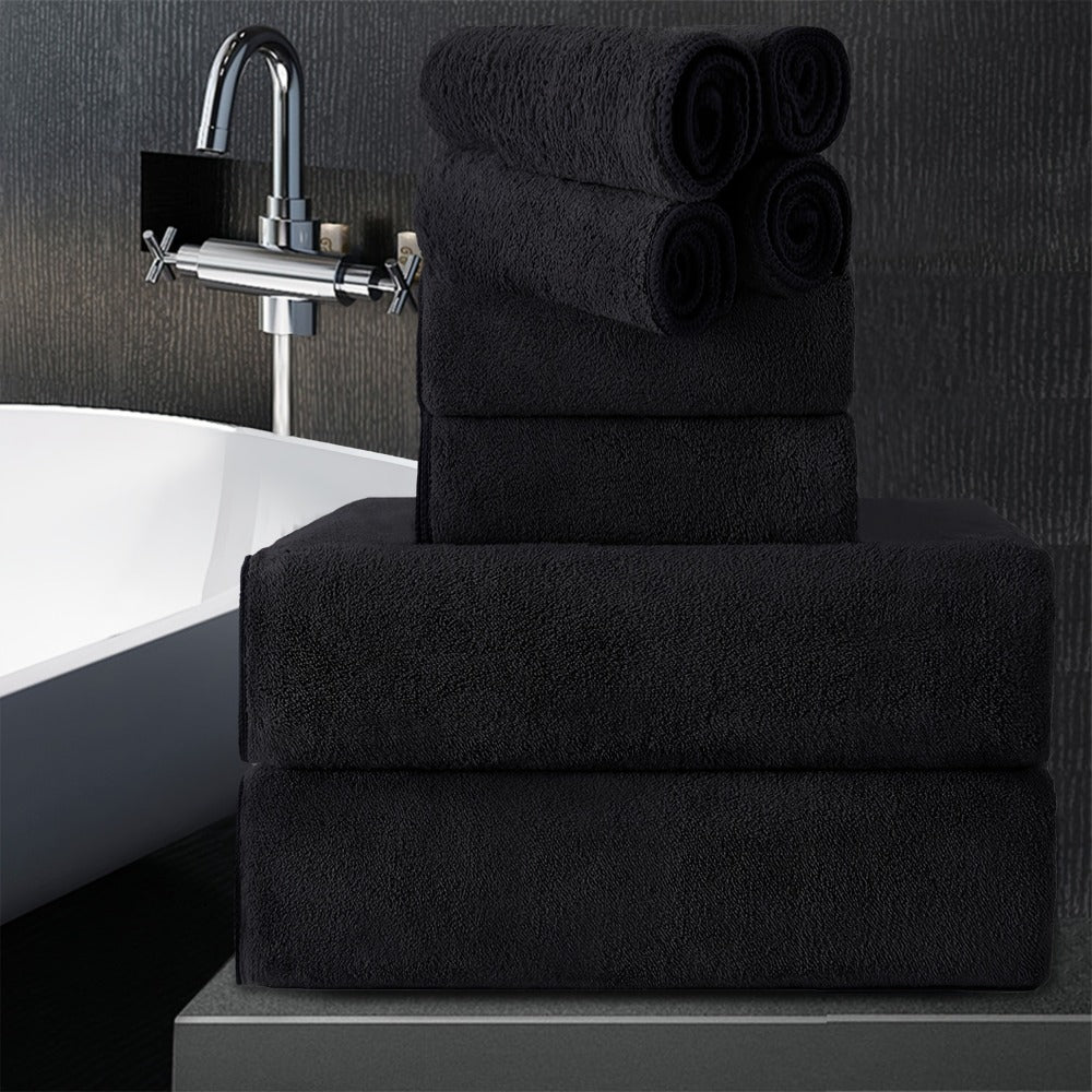 Extra Large Bath Towel Set 8 Piece 750GSM 35x70 Inch - Ultra Soft Luxury Thick Lightweight Highly Absorbent Fast Dry Oversized Bath Sheet | 15 Colors | Bathroom Gym Daily Use Adult