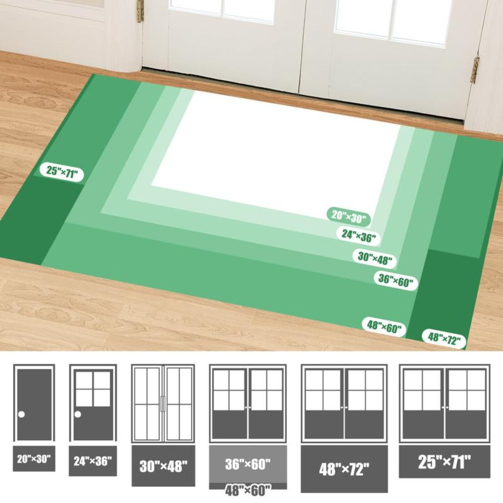 Chenille Doormat Absorbent Non-Slip Washable Indoor Outdoor Mat - Soft Shaggy Entryway Rug for Muddy Paws, Pets & Dogs | Machine Washable Front Door Mat in 18 Colors & 5 Sizes | Anti-Slip Rubber Backing