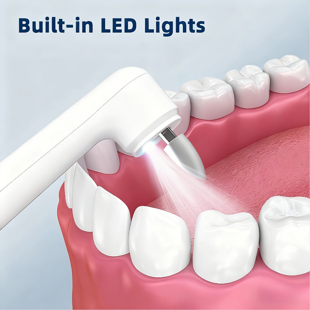 Tooth Polisher Rechargeable ¨C 6 Brush Heads & 5-Speed Settings, Electric Teeth Polishing Tool for Plaque Removal, Stain Removal & Teeth Whitening, Professional-Level Dental Care at Home