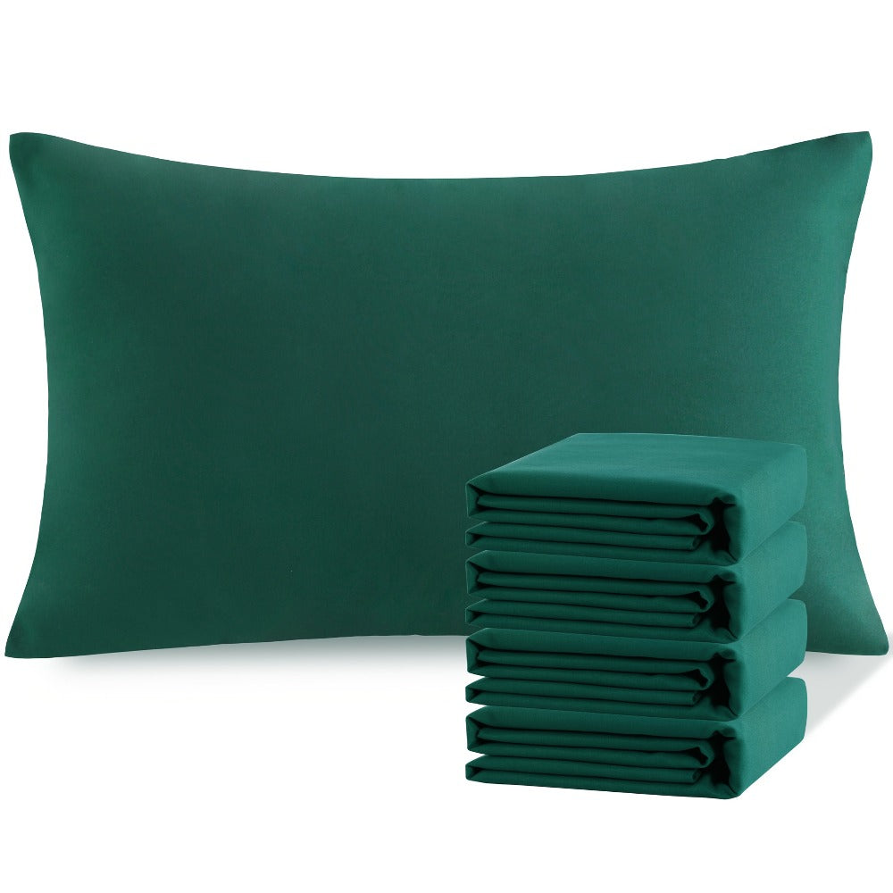 Pillowcases 4 Pack Queen 20x30 ¨C Brushed Microfiber Soft Wrinkle-Free Fade-Resistant Envelope Closure Solid Color 32 Colors